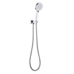 Maya Round Brass Hand Shower On Wall Bracket