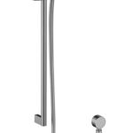 Brushed Nickel Cora Round Sliding Shower Set