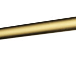 Brushed Gold Curved Shower Arm