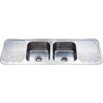 Cora Double Bowls & Double Drainers Kitchen Sink