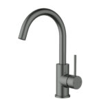 Gun Metal Otus Slimline SS Gooseneck Basin Mixer