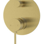 Brushed Gold HALI Wall Mixer with Diverter