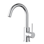 Otus Slimline SS Gooseneck Basin Mixer