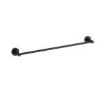 Otus Slimline Single Towel Rail Matte Black 600mm