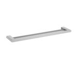 Brushed Nickel Cora Double Towel Rail 600mm