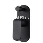 Matte Black Wall Mixer With Diverter