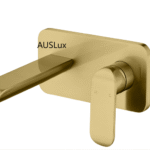 Brushed Gold Wall Basin Mixer