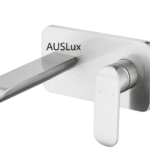 Brushed Nickel Wall Basin Mixer