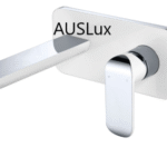 Chrome And White Wall Basin Mixer