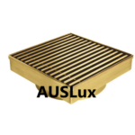 Brushed Gold Grills Square Floor Drain 115x115mm (80mm)