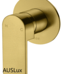 Brushed Gold Flores Wall Mixer