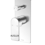 Chrome Flores Wall Diverter Mixer