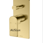 Brushed Gold Flores Wall Diverter Mixer