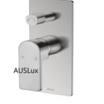 Brushed Nickel Flores Wall Diverter Mixer