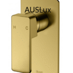 Brushed Gold Ceram Wall Mixer