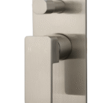 Brushed Nickel Ceram Wall Mixer With Diverter