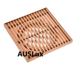 Rose Gold 115x115mm Grills Square Floor Drain (80mm)