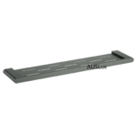 Gun Metal Cora Round Cornered Rectangle Shelf