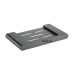 Gun Metal Cora Round Cornered Rectangle Soap Shelf