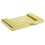 Brushed Gold Cora Round Cornered Rectangle Soap Shelf