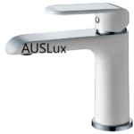 Chrome & White Basin Mixer