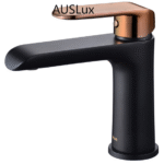 Matte Black & Rose Gold Basin Mixer