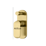 Brushed Gold Wall Mixer With Diverter