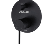 Matte Black Wall Mixer With Diverter