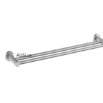 Brushed Nickel Linie Double Towel Rail 800mm