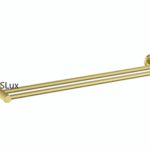 Brushed Gold Double Towel Rail 600mm