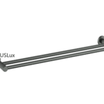 Gun Metal Double Towel Rail 600mm