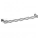 Brushed Nickle Double Towel Rail 600mm