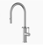 Brushed Nickel Linie Pull Out Sink Mixer