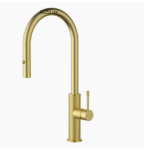 Brushed Gold Linie Pull Out Sink Mixer