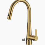 Brushed Gold Luxa Pull Out Sink Mixer