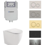 Geberit Sigma 8 In Wall Rimless Toilet Suite Matt White