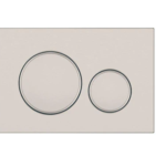 Stainless Steel Round Flush Buttons for Geberit Sigma, Brushed Nickel