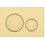 Stainless Steel Round Flush Buttons for Geberit Sigma, Brushed Gold