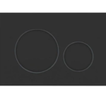 Stainless Steel Round Flush Buttons for Geberit Sigma, Matt Black