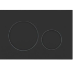 ABS Round Flush Buttons for Geberit Sigma Matt Black