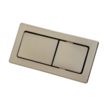 Rectangular Brushed Nickel Flush Buttons