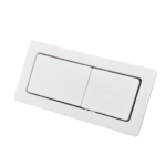 Rectangular Gloss White Flush Buttons
