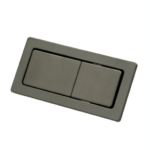 Rectangular Gun Metal Flush Buttons