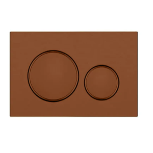 Stainless Steel Round Flush Buttons for Geberit Sigma, Brush Copper