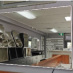 Black framed copper free LED mirror  1500*750