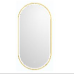 Gold LED Oval Mirror 600mm x 900mm
