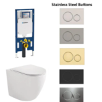 Geberit Sigma 8 Wall Hung Rimless Tornado Toilet Suite