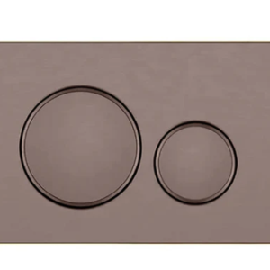Stainless Steel Round Flush Buttons for Geberit Sigma, Brush Bronze