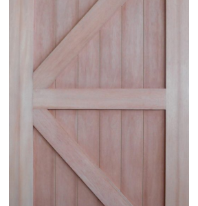 Barn Door 2 Panel with Cross Bar