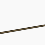 Antique Brass Otus Towel Rail Single 600mm